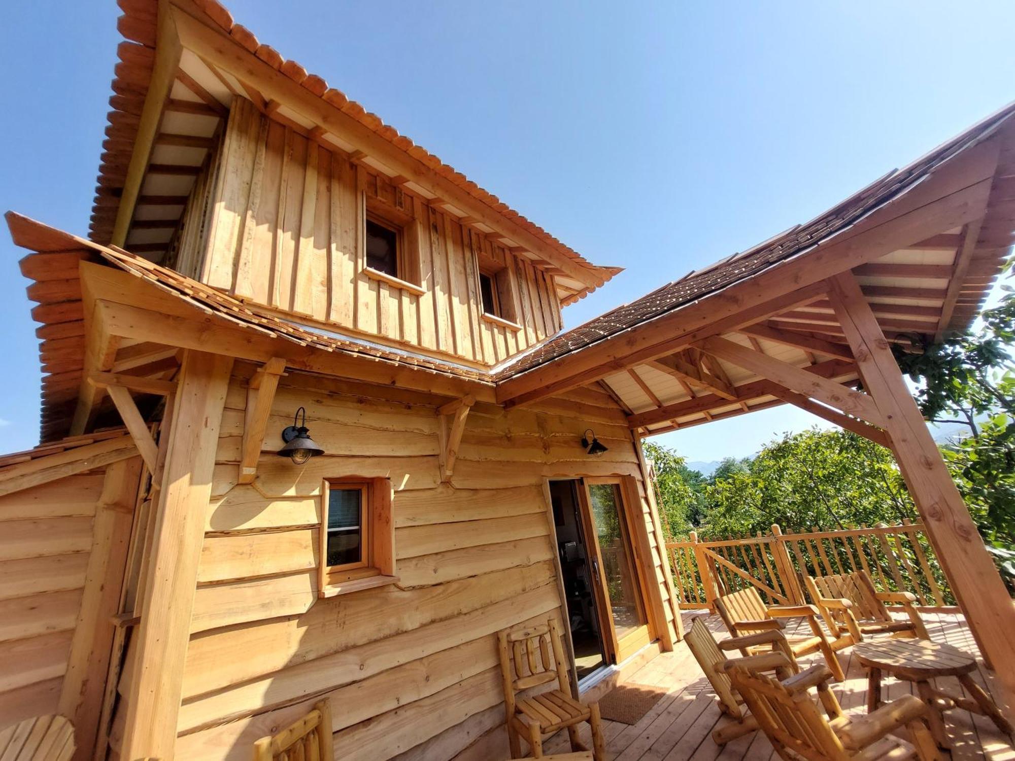 Roulottes au pied du Vercors Saint-Jean-en-Royans Exterior foto